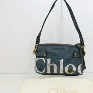 Chloe Denim Blue Shoulder Bag